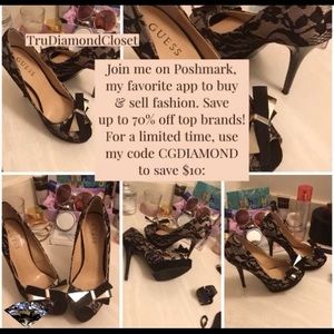 Rose Nude Lace Guess Heels